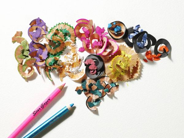Photograph Lee George Hacker Pencil Shavings on One Eyeland